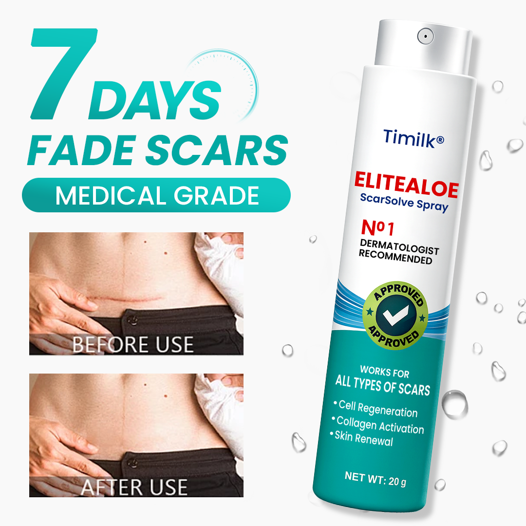 Timilk® EliteAloe ScarSolve Spray.