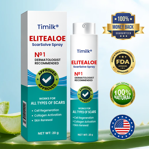 Timilk® EliteAloe ScarSolve Spray.