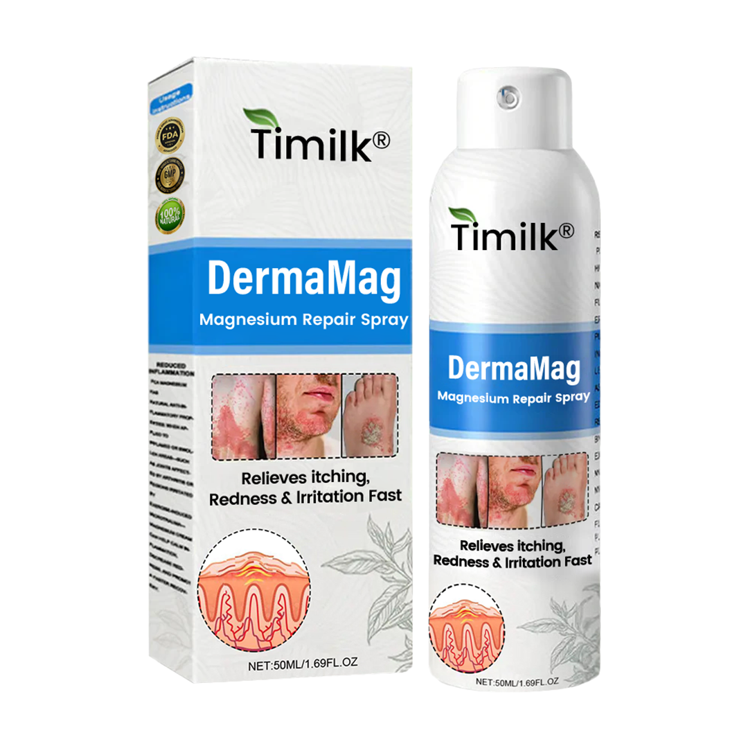 ✅ Official Store: Timilk® DermaMag Magnesium Repair Spray 🔥 FDA Certified (Clinically Proven Relief for Psoriasis, Eczema, and Chronic Skin Irritation 🌿)