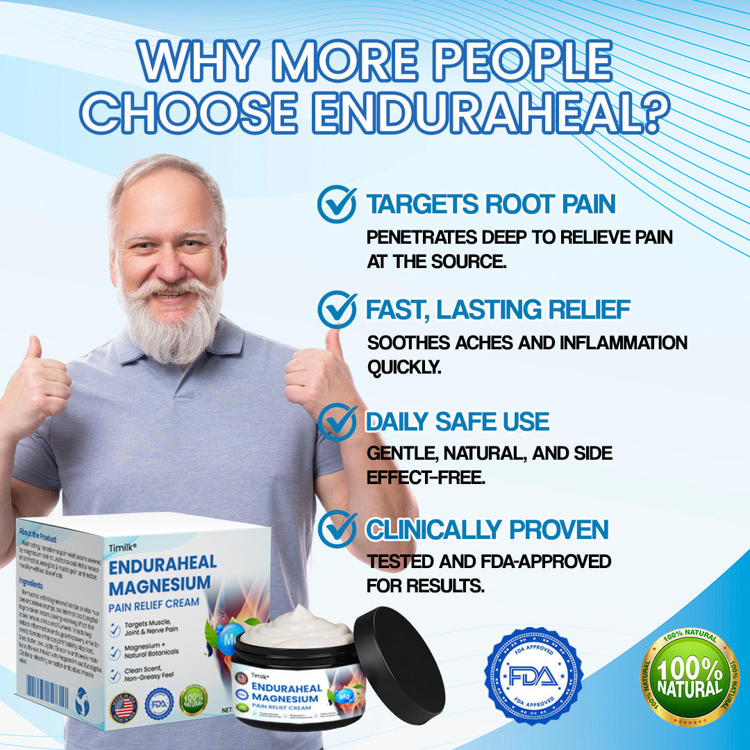 Timilk® EnduraHeal Magnesium Pain Relief Cream.