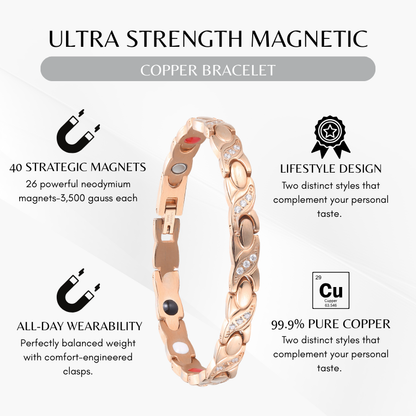 Czticle® MagnaCalm Copper Magnet Wellness Bracelet