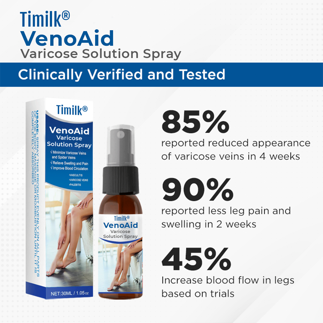 Timilk® VenoAid Varicose Solution Spray.